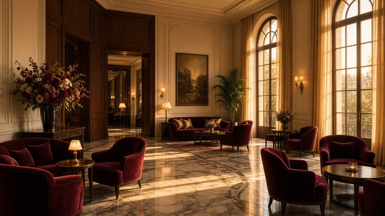 Grand lobby of Ellsworth Courtyard